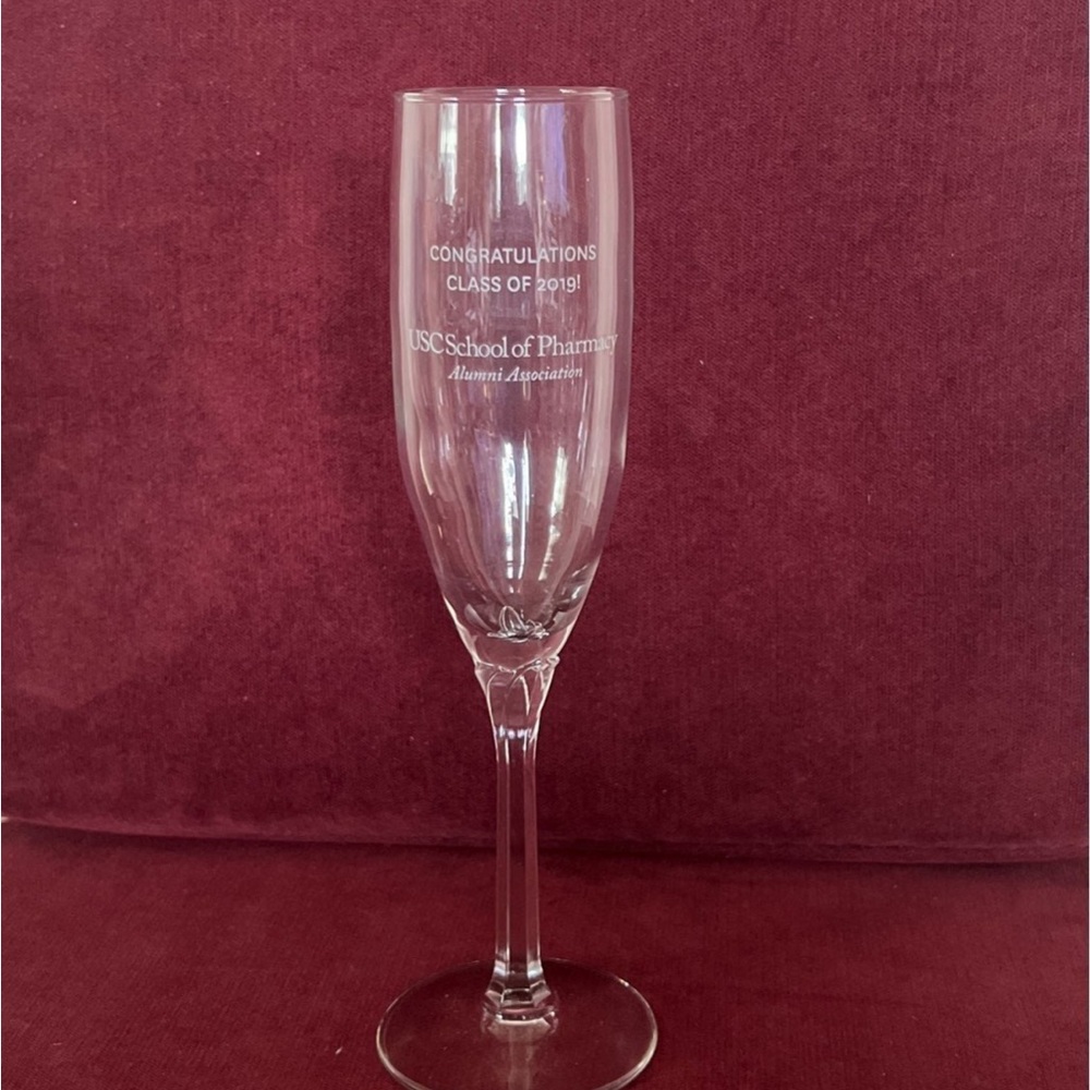 ‼️Never Use‼️USC Clear Crystal Glass/ Champagne Glass Flute